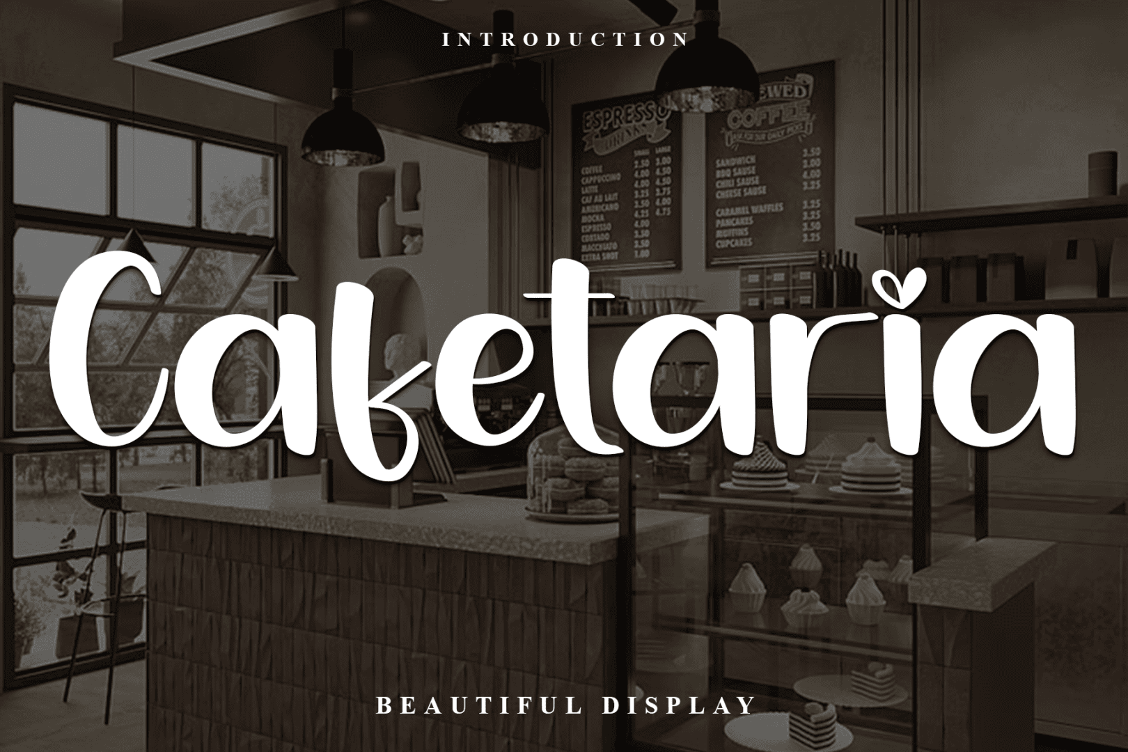 Cafetaria Font font preview