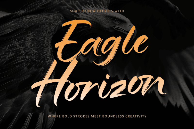 Eagle Horizon-Personal use Font font preview