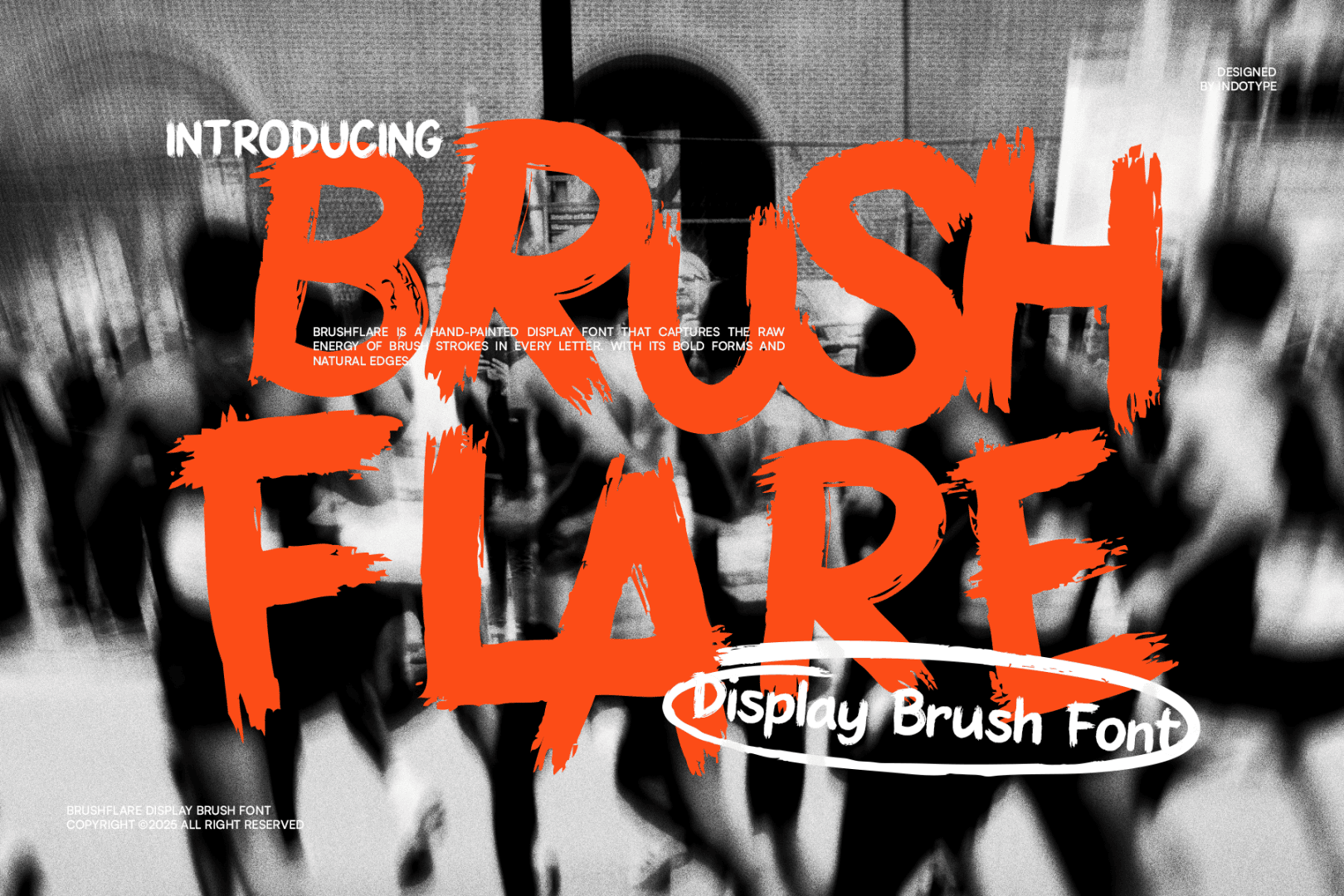 IT Brushflare DEMO Font Family font preview