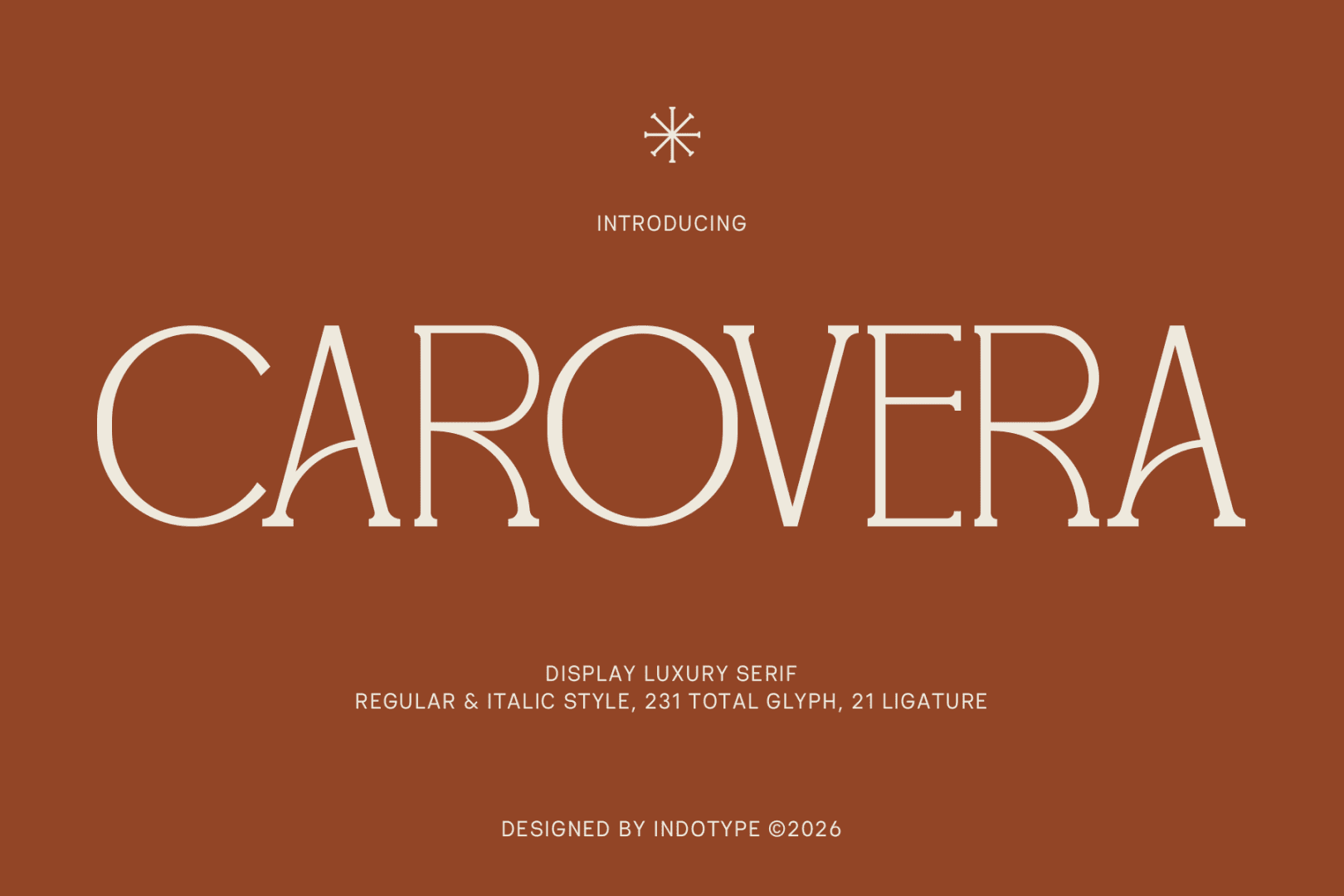 IT CAROVERA DEMO Font Family font preview