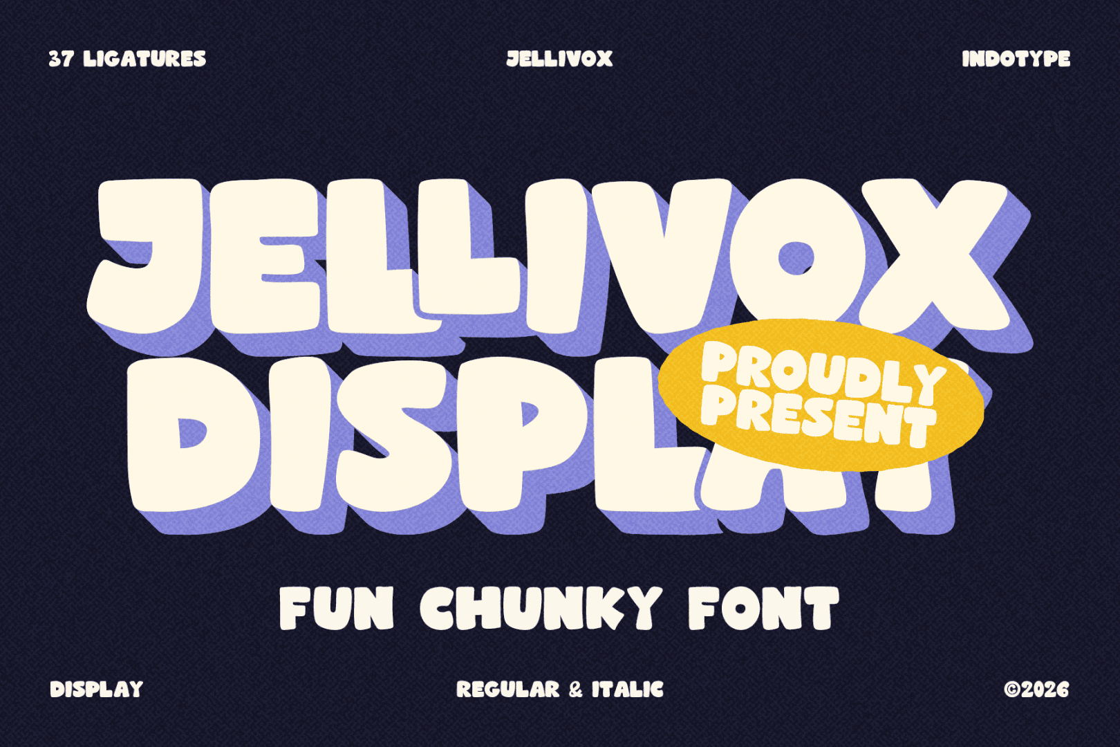 IT JELLIVOX DEMO Font Family font preview