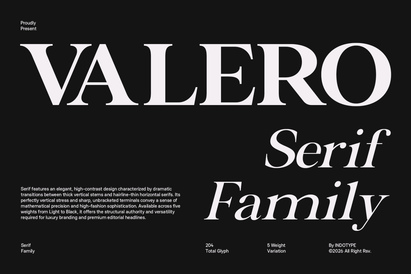 IT Valero Demo Font Family font preview
