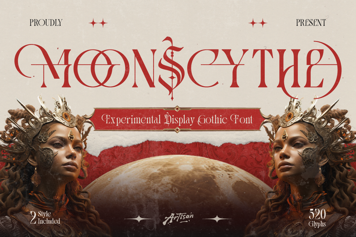 MOONSCYTHE Font font preview